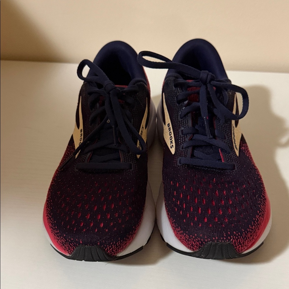 Brooks Dark Blue and Pink Athletic Shoes